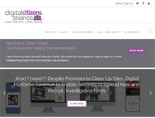 Tablet Screenshot of digitalcitizensalliance.org